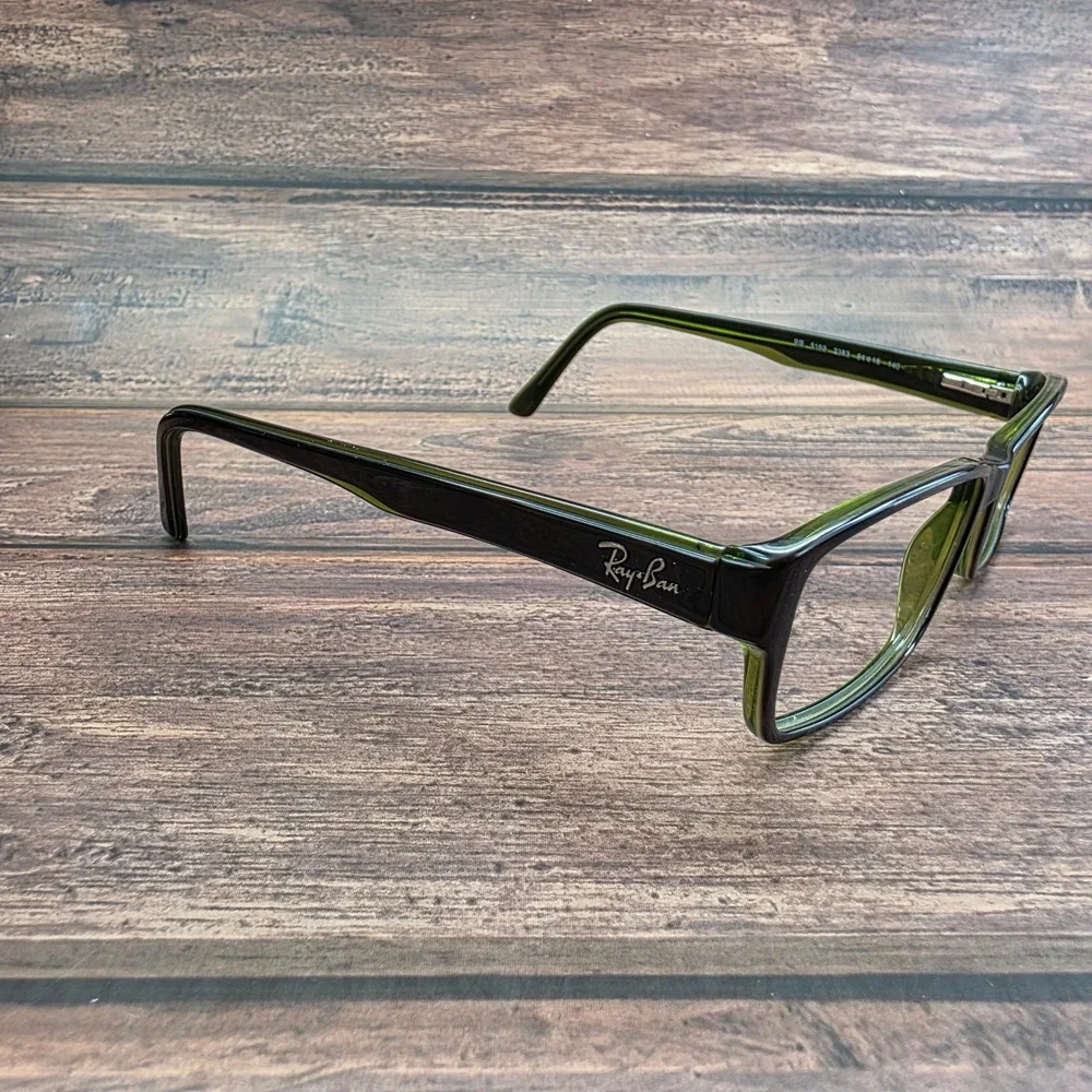 Ray-Ban RB 5169 2383 Tortoise Green Rectangular Eyeglass Frames 54-16-140